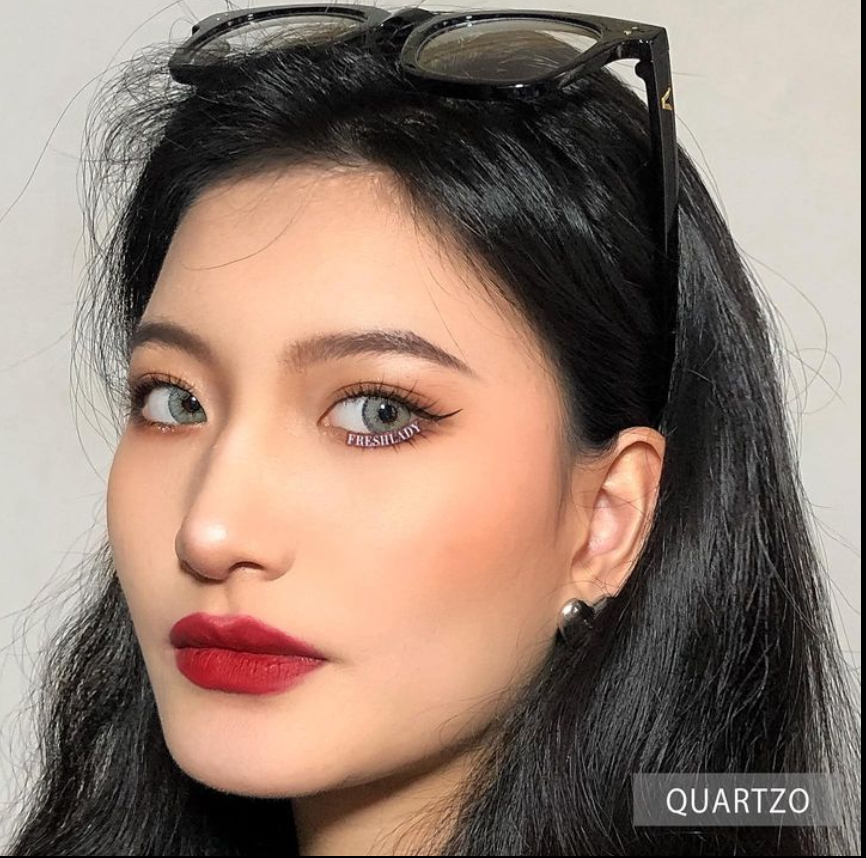 عدسة لون Quartzo