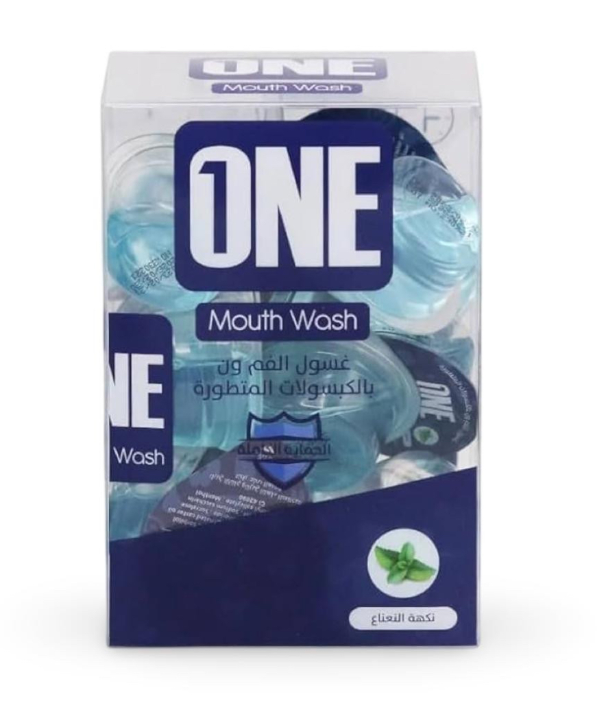 كبسولات غسول الفم نكهة نعناع